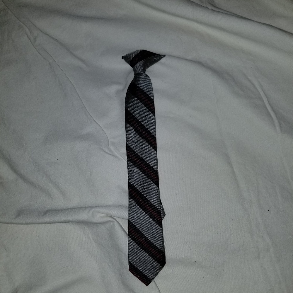 Toddler boys clip on neck tie